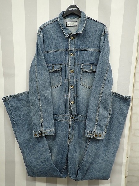 Akerico アケリコ デニム オールインワン つなぎ 中古】AKERICO デニム オールインワン （検 キムタク 村正洋装 つなぎ