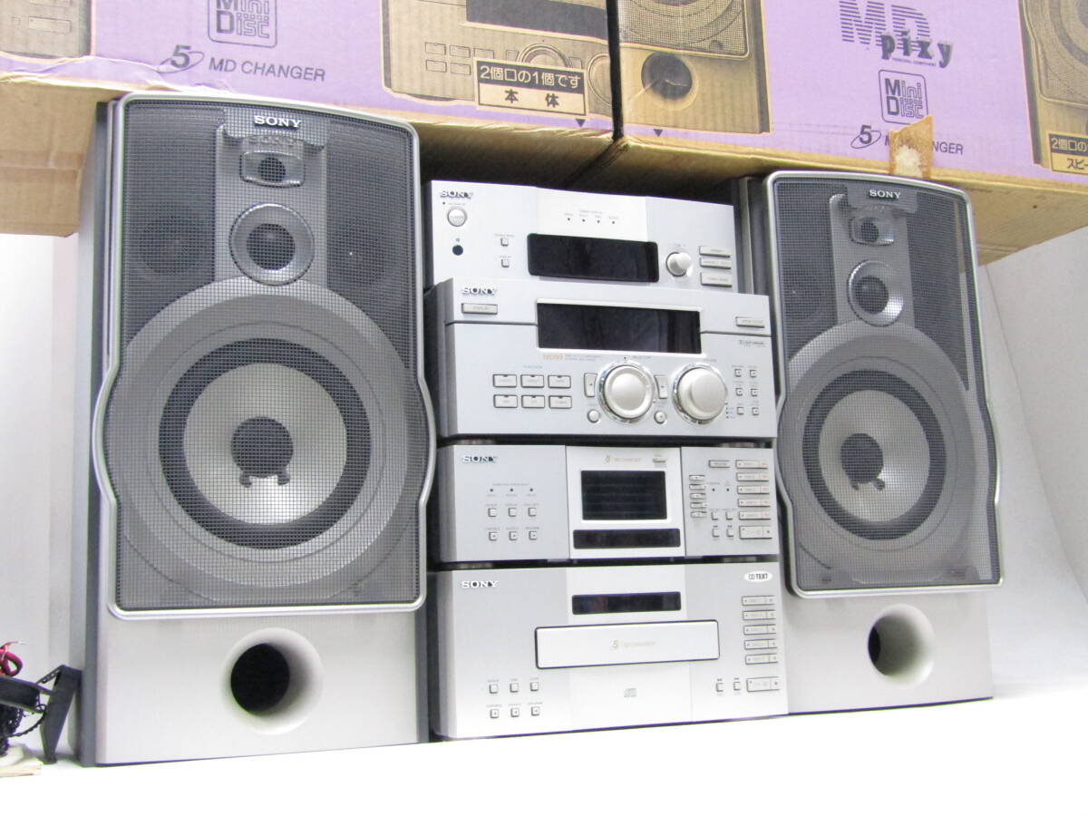 中古】△SONY DHC-MD99 MDピクシー システムコンポ 5枚CD 5枚MD ソニー