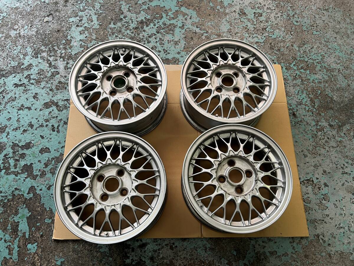 中古】軽量☆エンケイ☆ENKEI 14インチ 6.0J+38 PCD 100-4穴 ホワイト