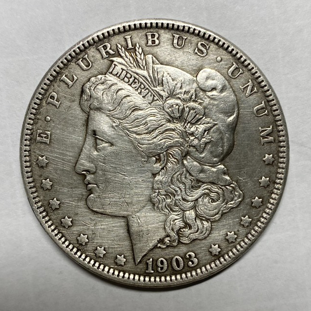 未使用】古銭 外国硬貨 アメリカ合衆国 ルンペン記念幣 モルガン D2-1