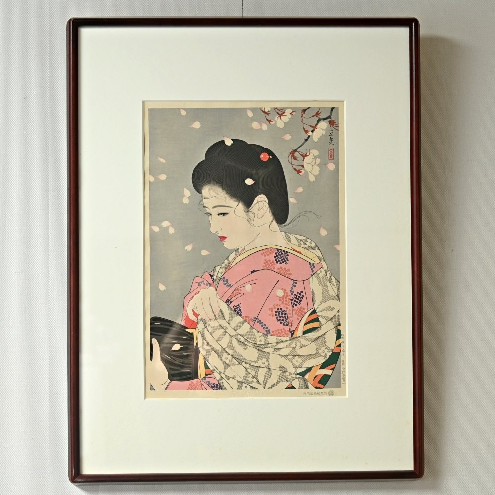 中古】□志村立美□ 【美人画】 日本画 8号 落款 印章有り の落札情報