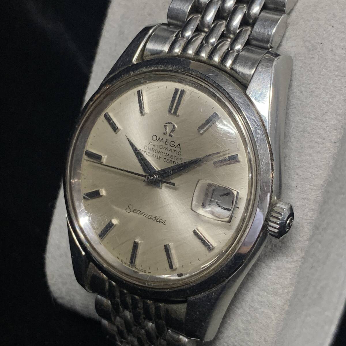 4638】￥1 OMEGA オメガ シーマスター 自動巻き メンズ 腕時計 稼働品