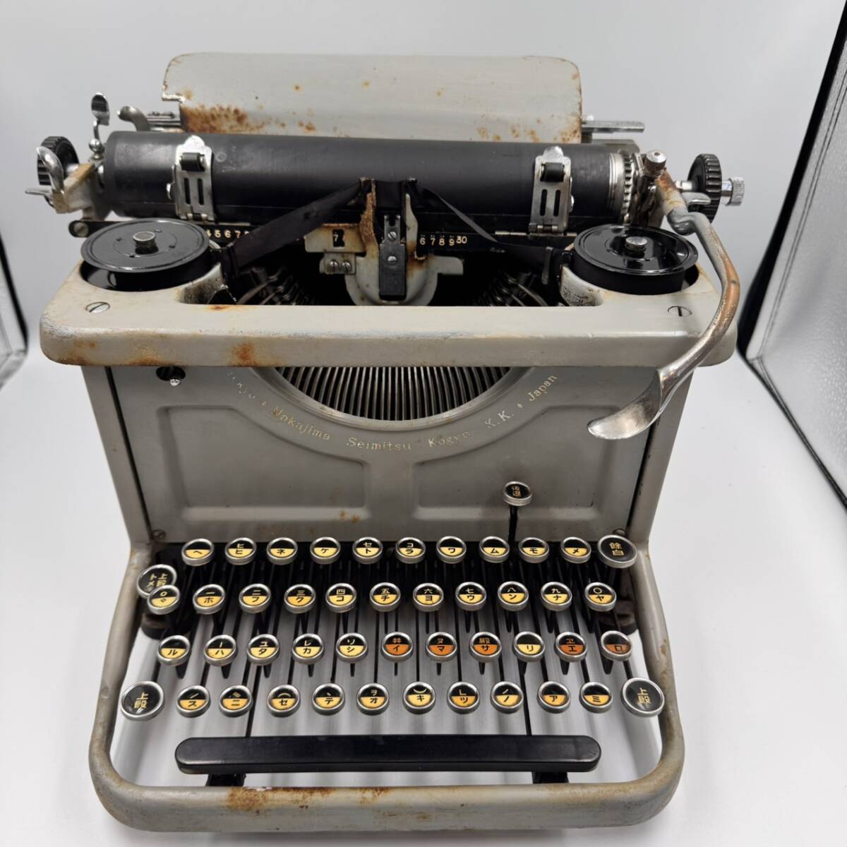 □M/292☆アスピード Aspeed☆電信用和文タイプライター☆昭和49年製