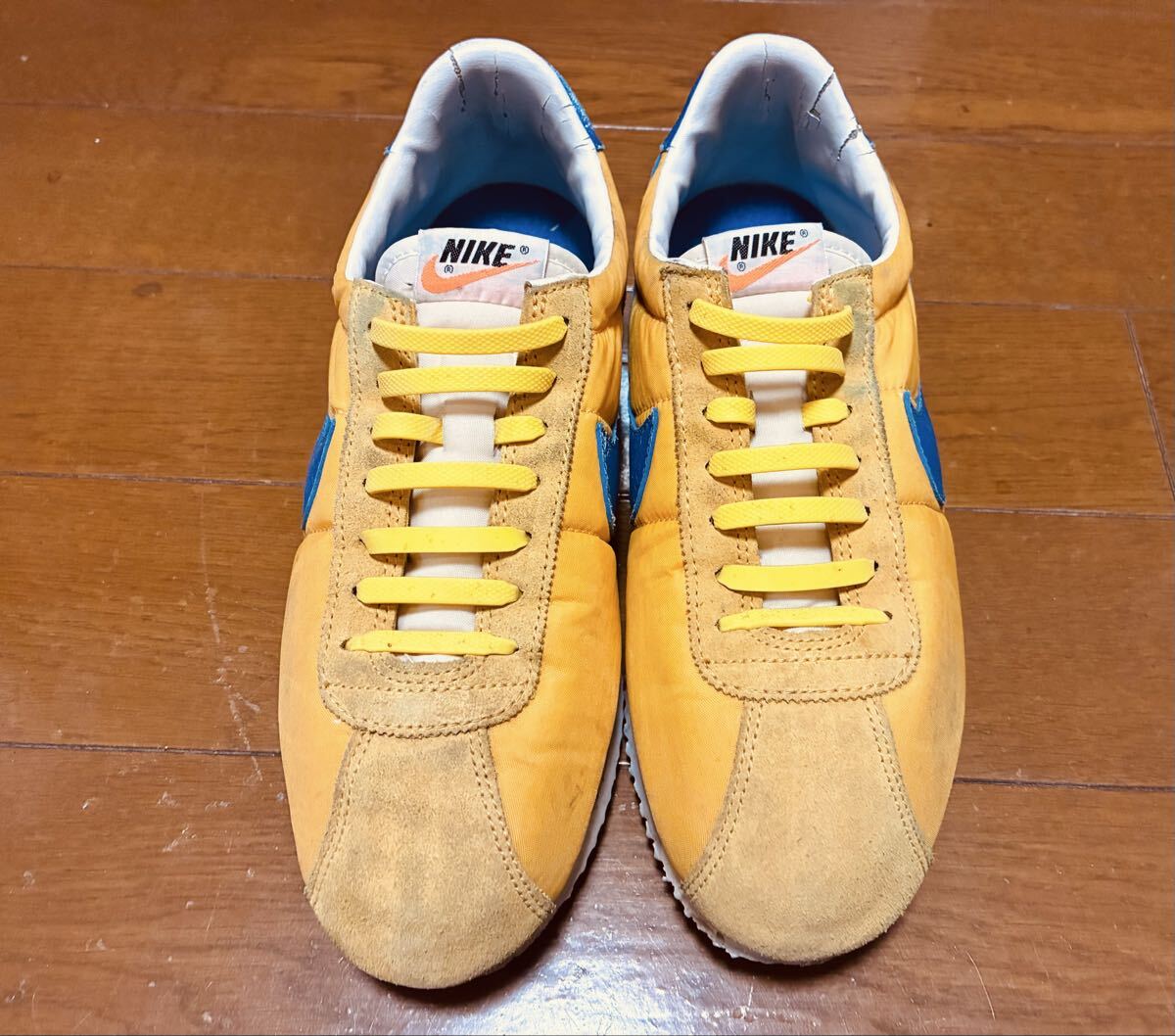 NIKE ナイキ□NYLON CORTEZ Ⅱ ナイロンコルテッツ□緑×黄 97年製□US9