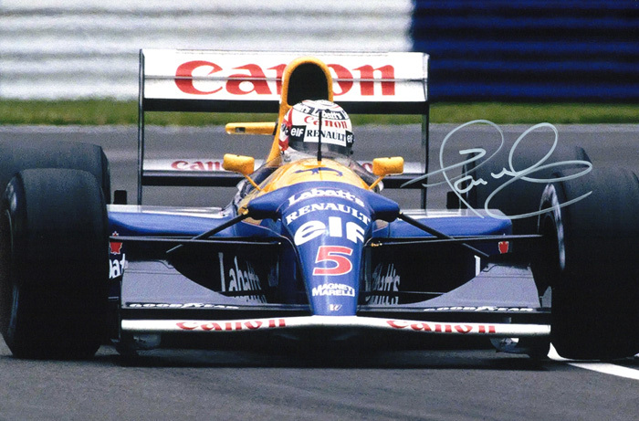新品】ナイジェル・マンセル フェラーリ 直筆サインフォト/写真 F1