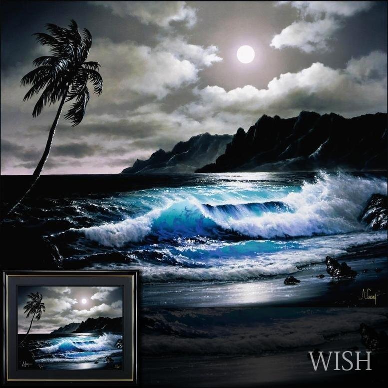 真作】【WISH】アンソニー・キャセイ Anthony CASAY 大作 シルク