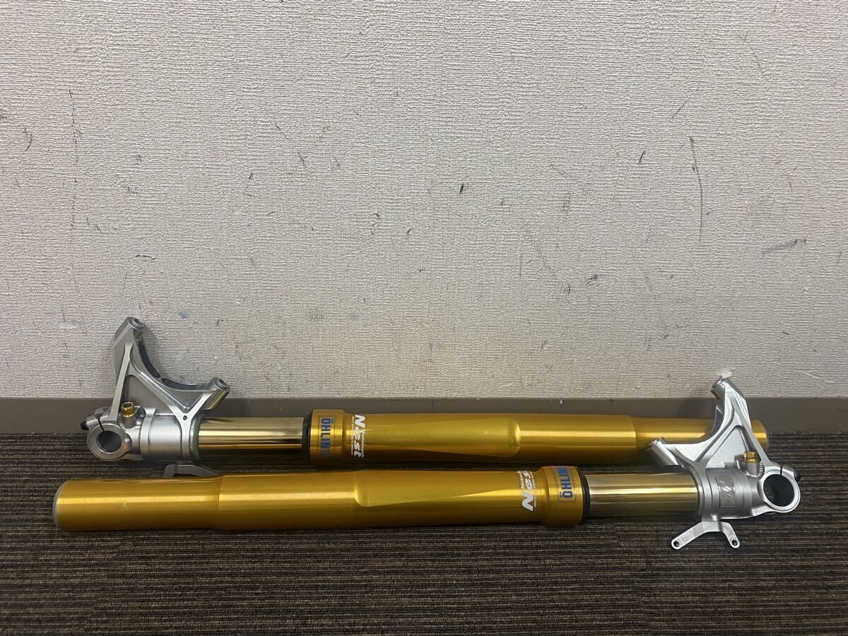 GSX400FS ダブルアンチ 純正 メッキ済み 35パイ GS400 GSX400FS ダブルアンチ フロント一式 純正当時物 希少 GSX400FS ダブル