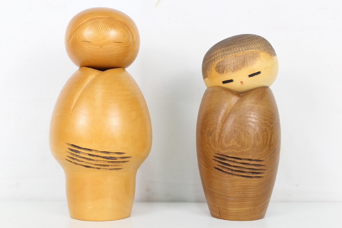 中古】創作こけし 渡辺正雄作 『彩秋』 約38cmの落札情報詳細