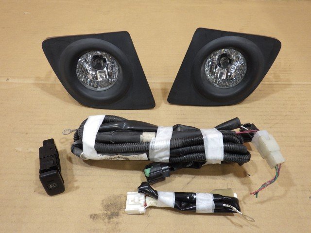 中古】ミラ L275S フォグランプ左右・ベゼル・フォグスイッチ・配線