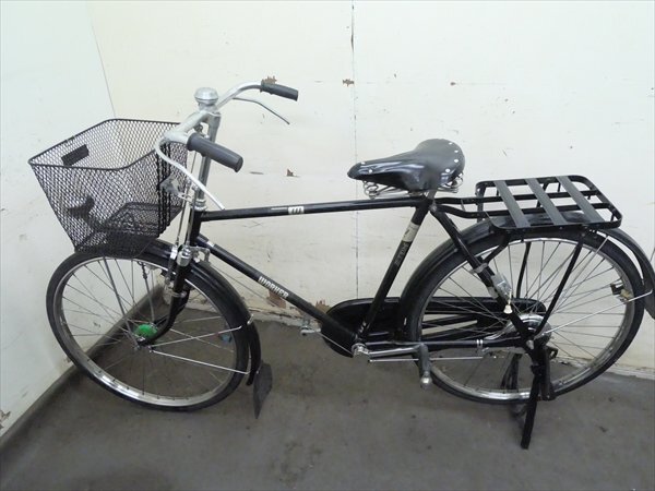 北海道 80年代 MIYATA WORKER 実用車 ホリゾンタル レトロ 中古】中古 MIYATA WORKER レトロ実用自転車・新品本革サドル付の落札