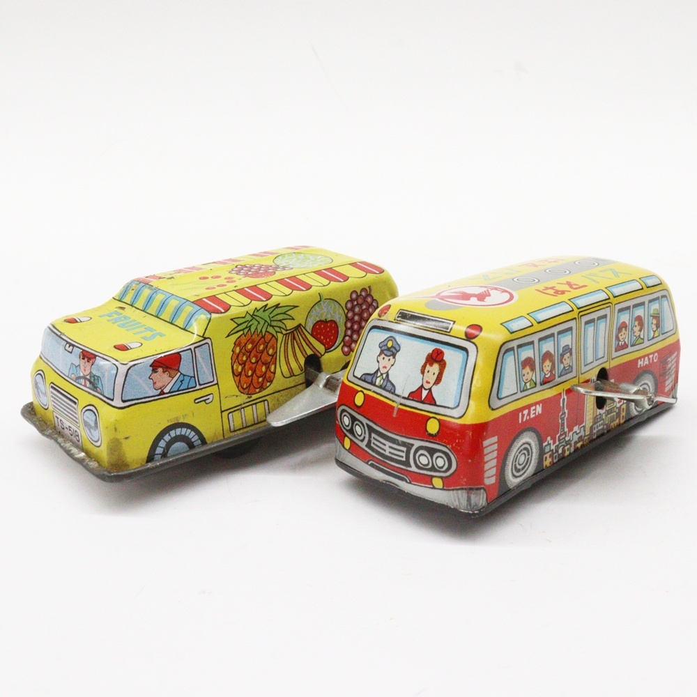 新品】☆昭和レトロ レア 箱付き！ ブリキ おもちゃ はとバス BUS
