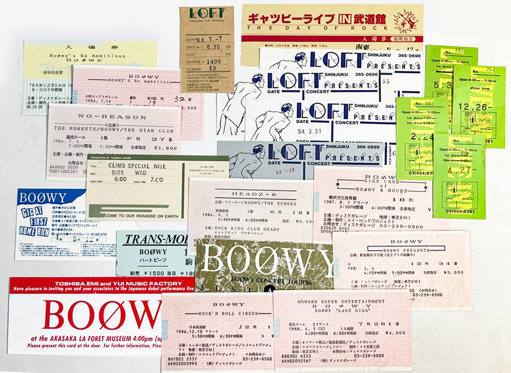 ◇BOOWY ボウイ 直筆サイン 氷室京介/布袋寅泰/高橋まこと/松井常松の