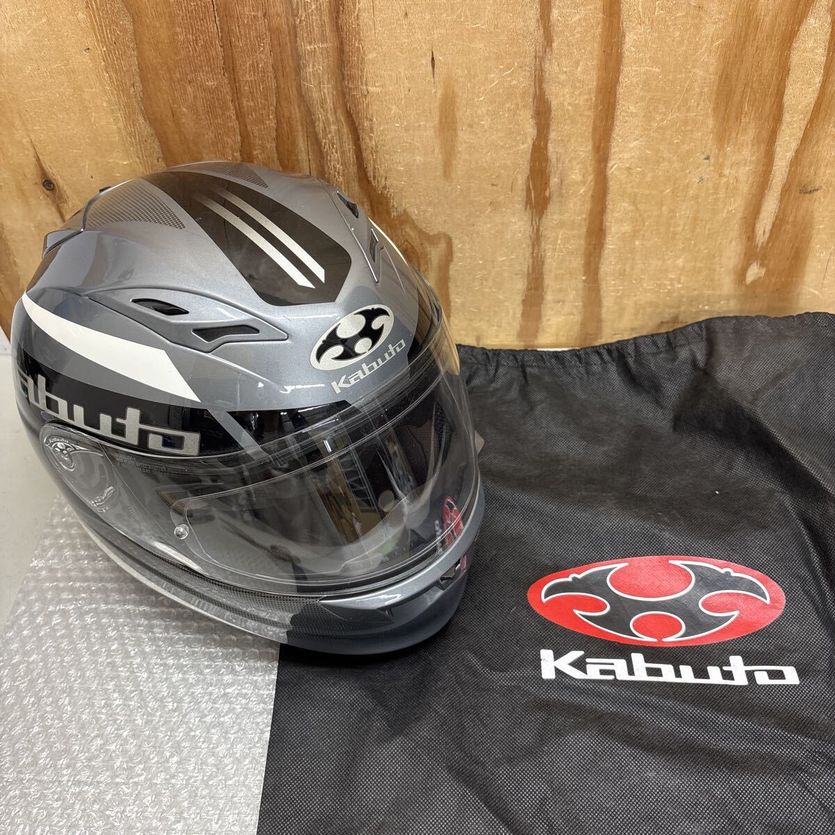 OGK kabuto ワンピース 超カルガモ部隊 半ヘル ゴーグル付 57～59 uesd