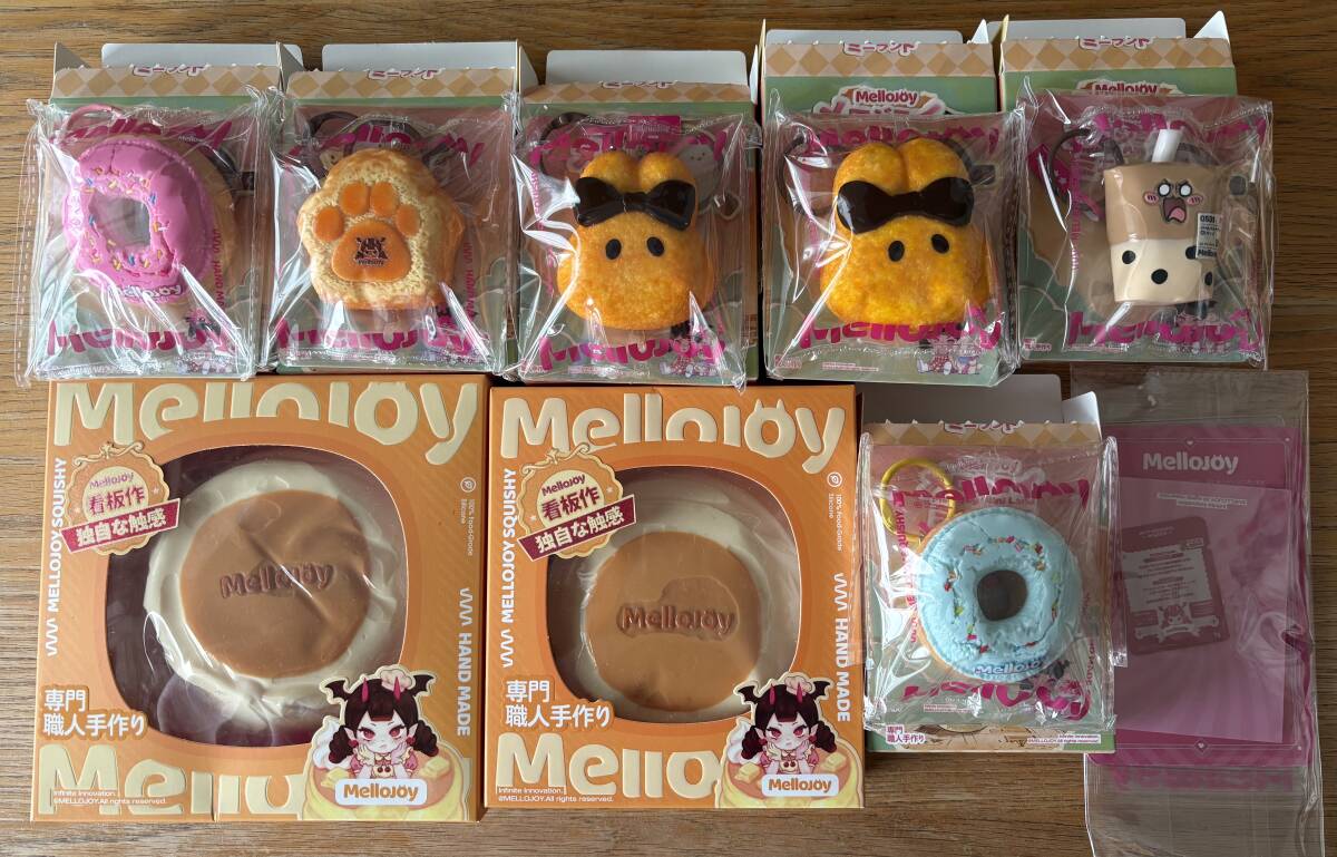 新品】スクイーズ ぷるぷる豆腐 ごろっと果物ゼリーのびーるお餅セット
