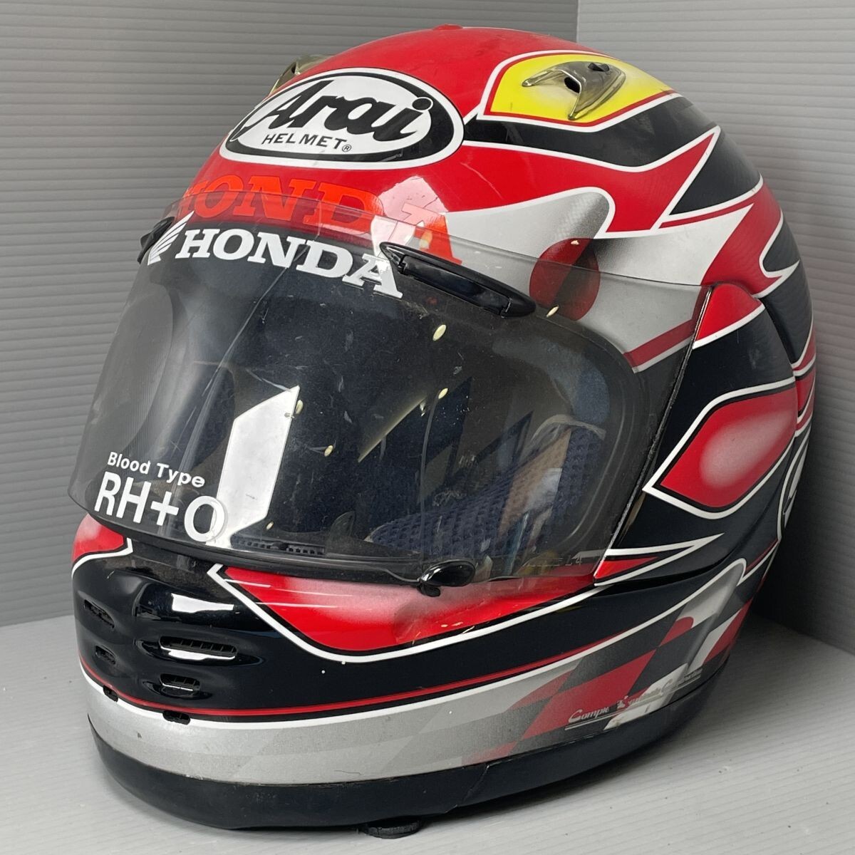 やや傷や汚れあり】当時物 Arai ラパイド 原田哲也 選手 レプリカ
