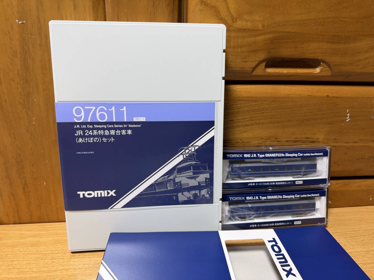TOMIX 24系客車（金帯・折戸）詰合せ（おまけ14系1両）ジャンク扱い