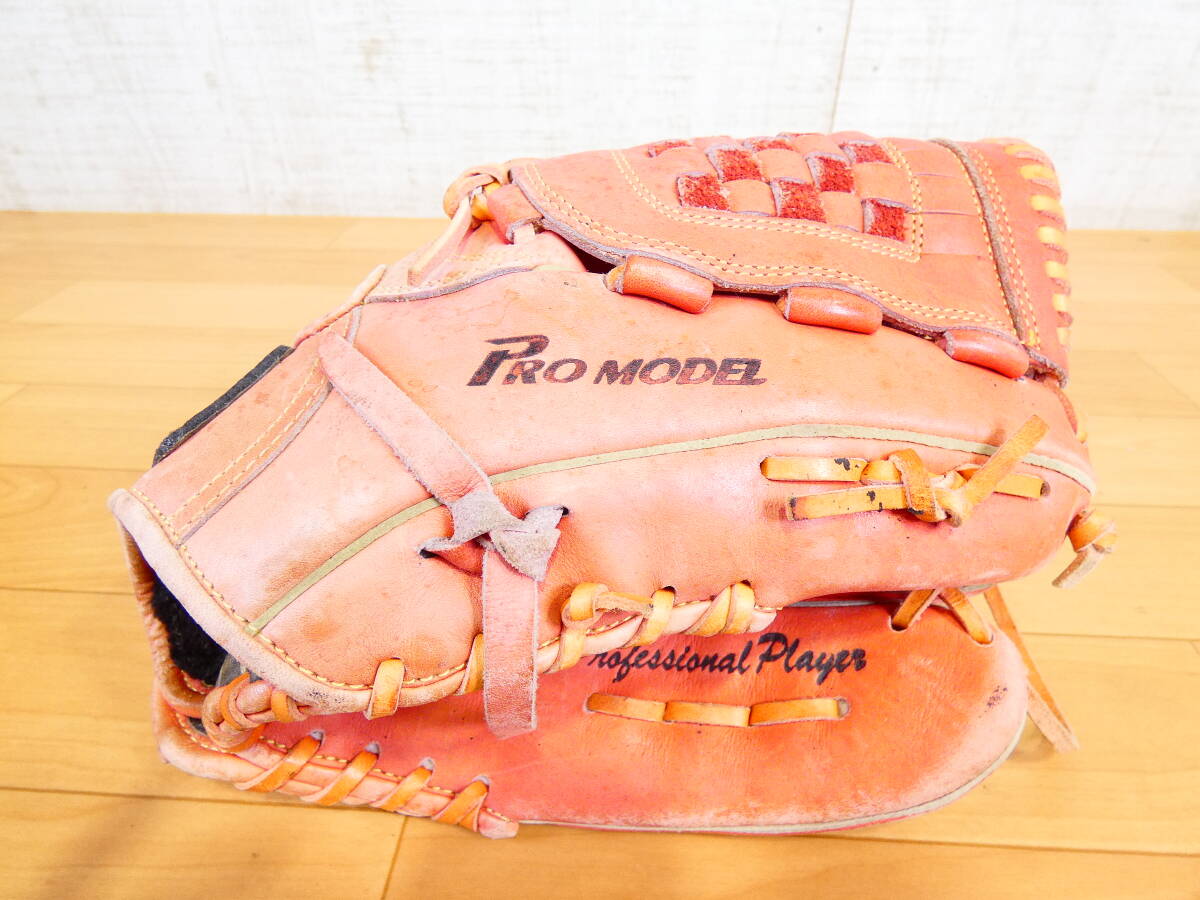 中古】阪神矢野 燿大モデル ゼット 少年軟式用キャッチャーミット