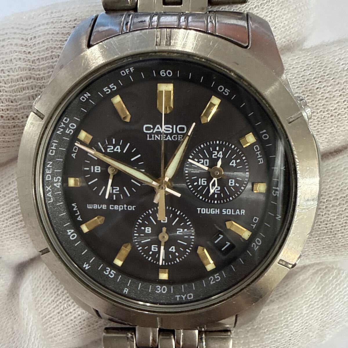 中古】A1187 中古☆カシオ CASIO LINEAGE リニエージ LCW-M300 メンズ