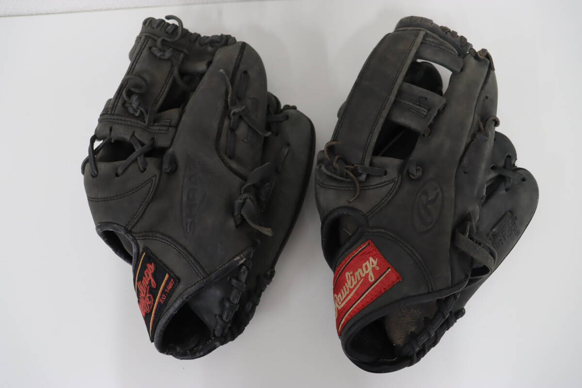 Rawlings ブラック スパイクシューズ 美品】ローリングス Rawlings◇ベースボールスパイク 野球用シューズ