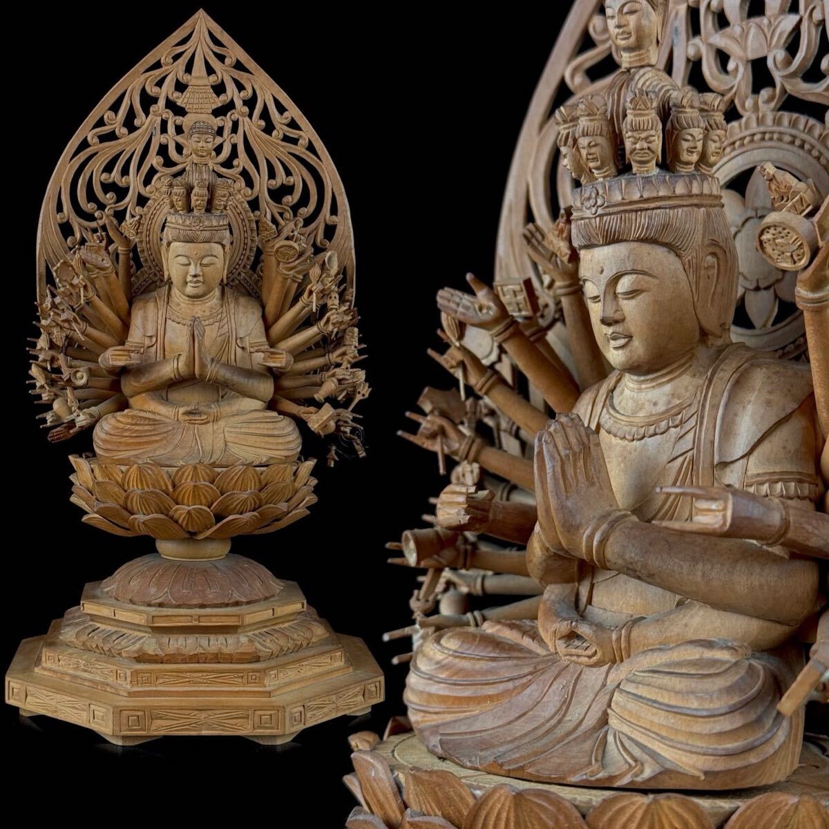 新品】京都清水寺 「十一面千手観音御分身守」 仏像 お守り 本金使用
