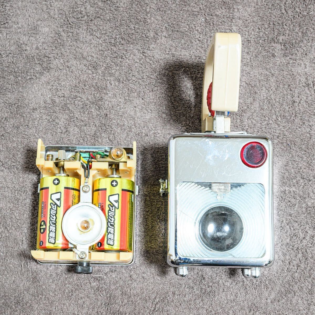 鉄道合図灯 小型合図灯 検査灯】一応OK品 白光電器工業 乾電池式