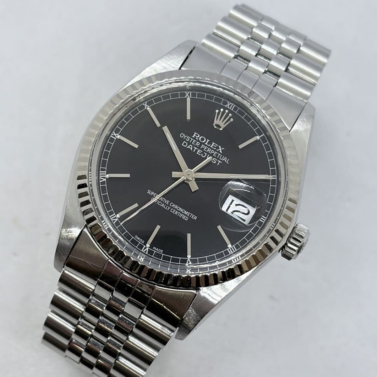 255894◇美品 ROLEX ロレックス デイトジャスト 文字盤 腕時計パーツ