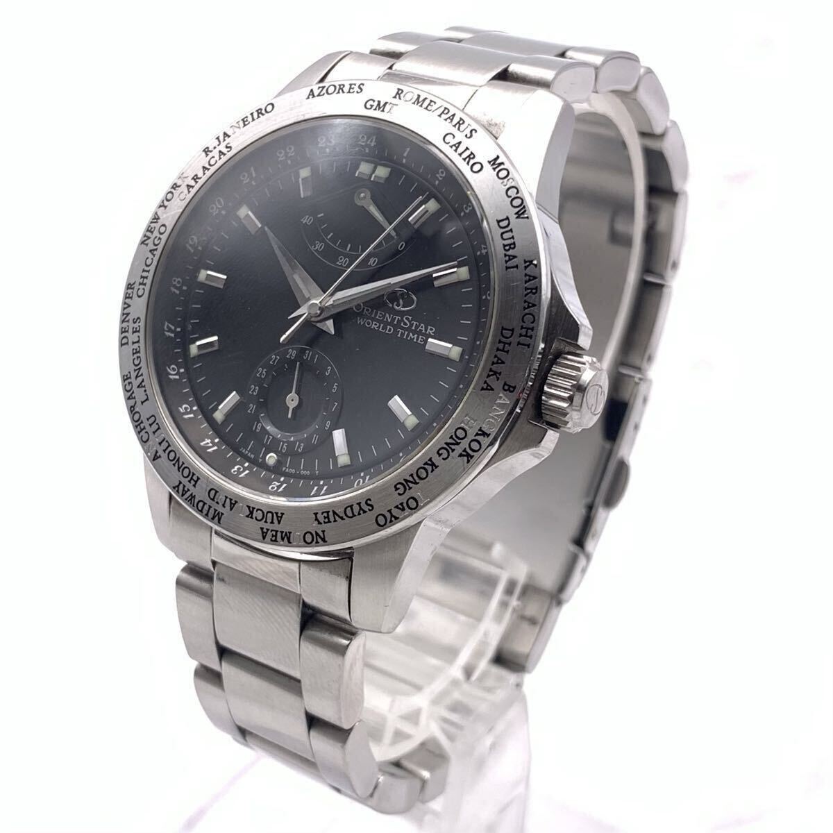中古】1円☆稼働◎良品【オリエントスター】FA00-CO CS ワールドタイム 