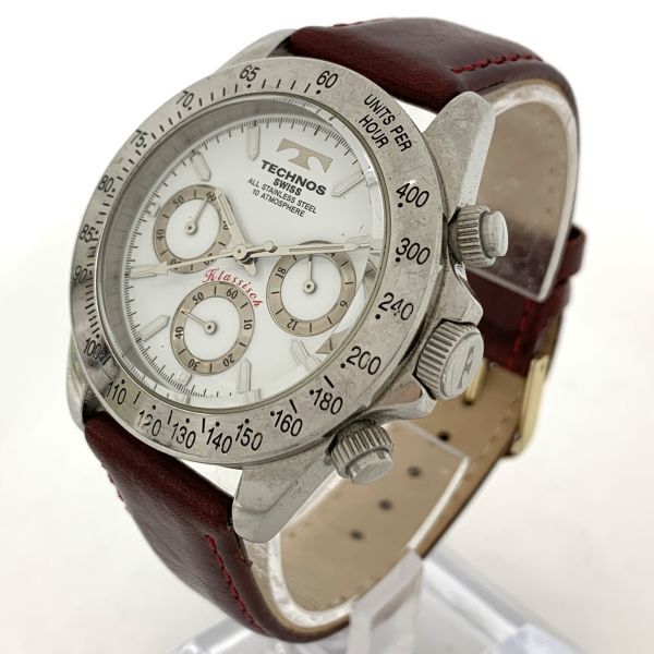 TECHNOS テクノス Klassisch TGKA862 39mmケース 裏スケ デイト 純正