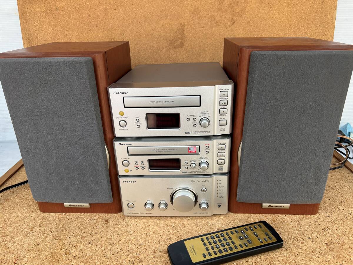 □J/865☆パイオニア Pioneer☆CD/カセット システムコンポセット☆SP