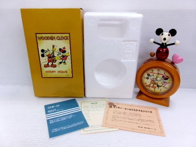 DISNEY TIME ミッキーマウス おしゃべり 目覚まし時計 FD 411 A 箱付き