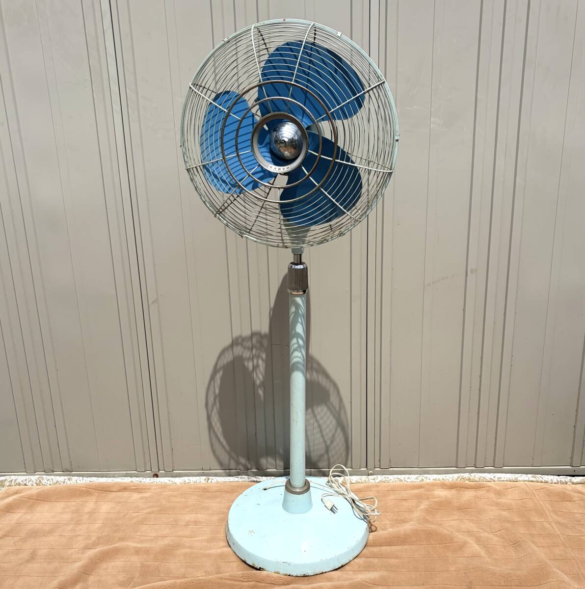 美品 SANYO三洋電機 大型スタンド扇風機 昭和レトロ 当時物