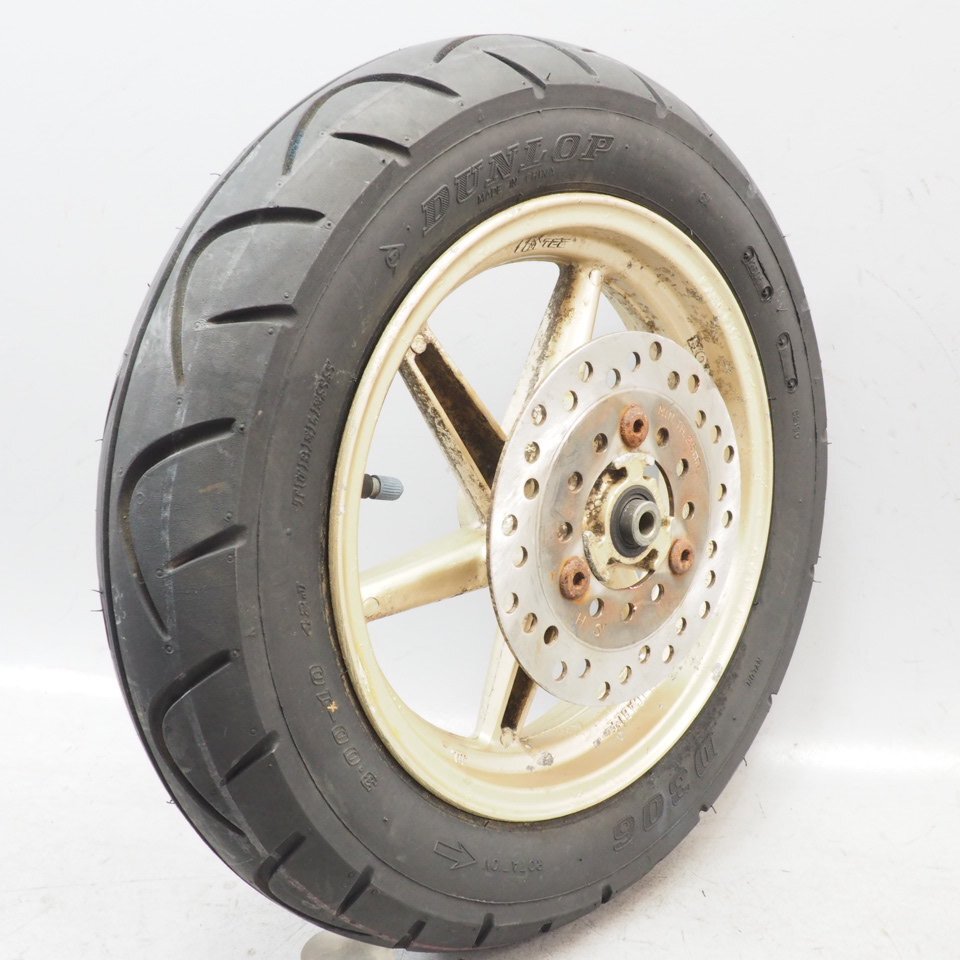 □AF35 ライブディオZX 純正 金ホイール前後set 中古品 レストア 補修