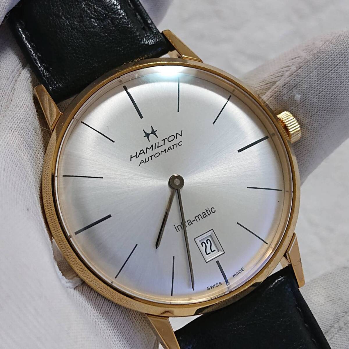 送料込み】HAMILTON ハミルトン イントラマティック H38455731 自動 