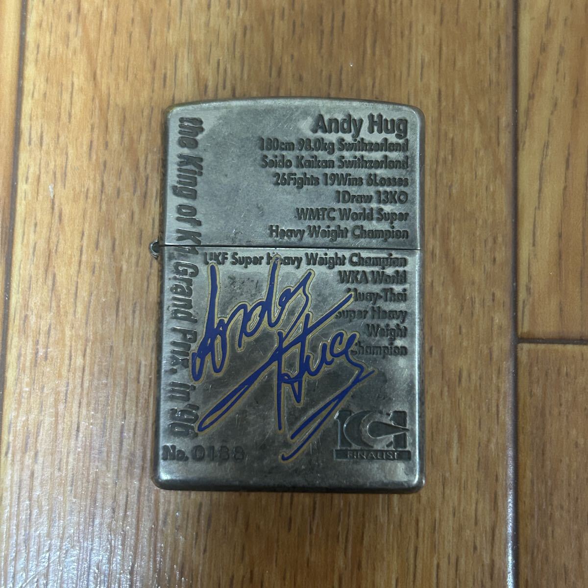 アンディ・フグ Andy Hug 直筆サイン入り写真 証明書付き K-1ブームを