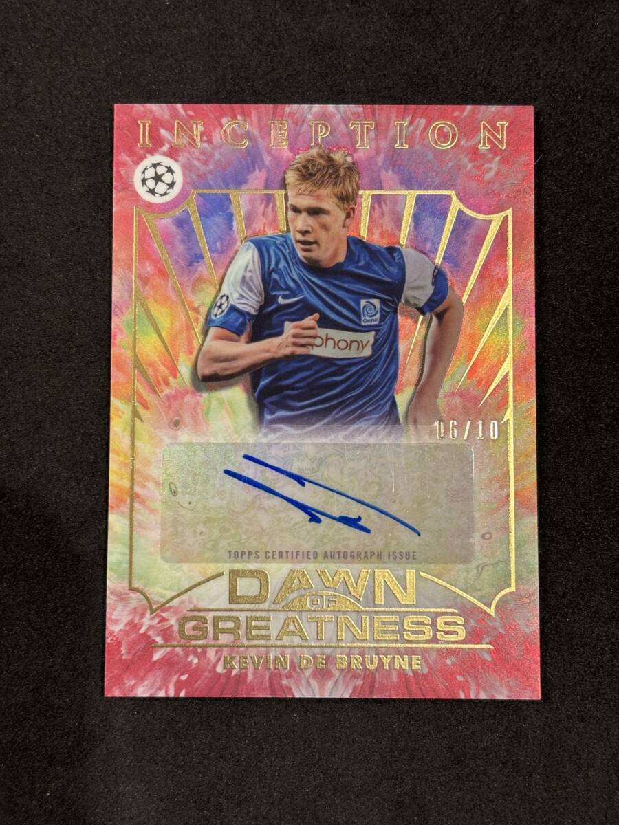 直筆サイン PANINI NOIR ケヴィン デ ブライネ Kevin De Bruyne