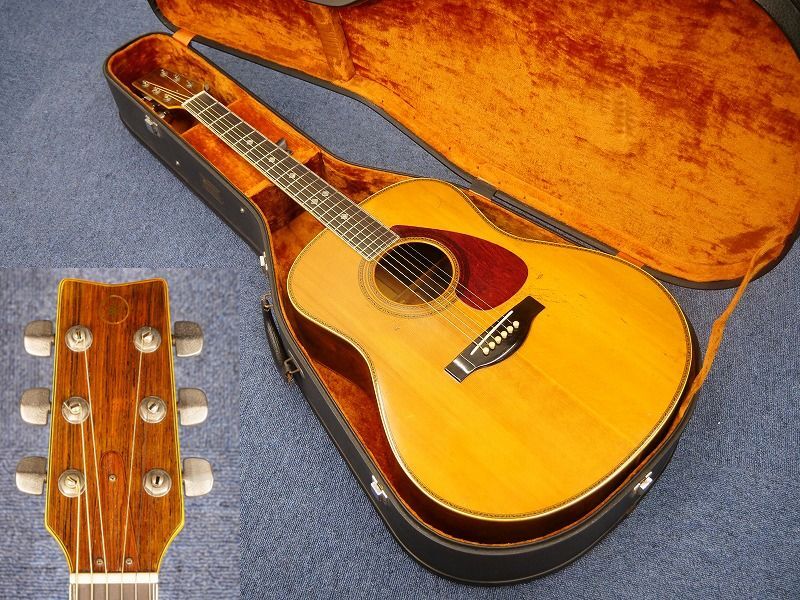 ☆YAMAHA LS-15 ジャンボボディ 総単板 美しいハカランダ模様 純正 ☆YAMAHA LS-15 ジャンボボディ 総単板 美しいハカランダ模様 純正
