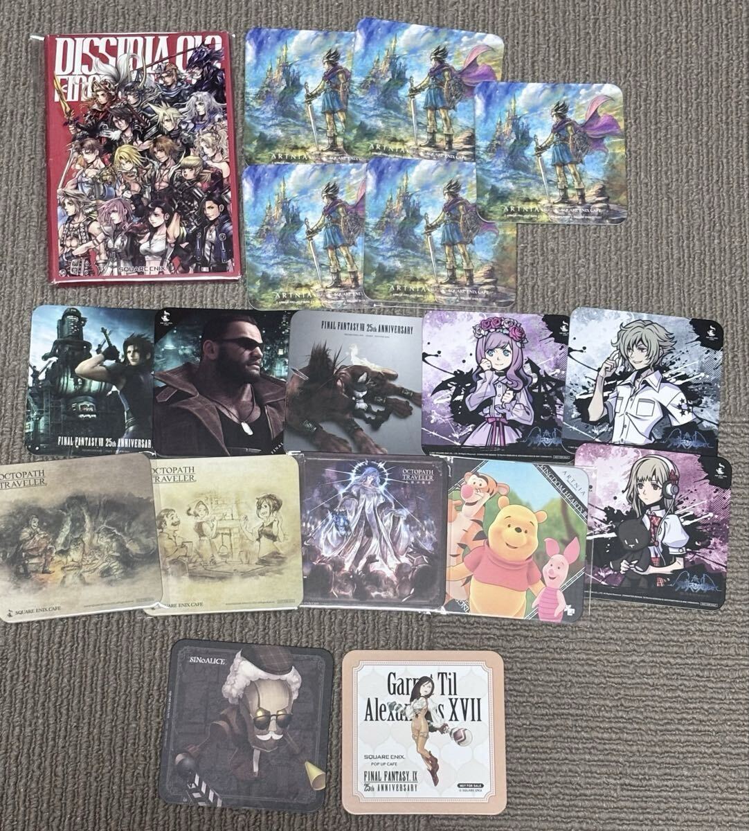 ファイナルファンタジー FF スクエニカフェ コースター ディシディア