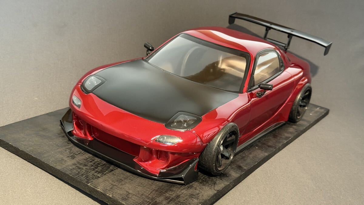 ボディのみ 1/10 ヨコモ RX-7 FD3S 雨宮 ピンク (検 ヨコモ タミヤ