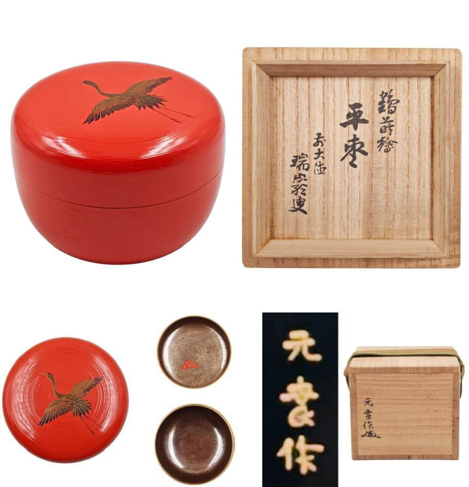 中古】10【真筆】小田雪窓 夏潭蔭修竹 一行書 共箱 掛軸／臨済宗の僧