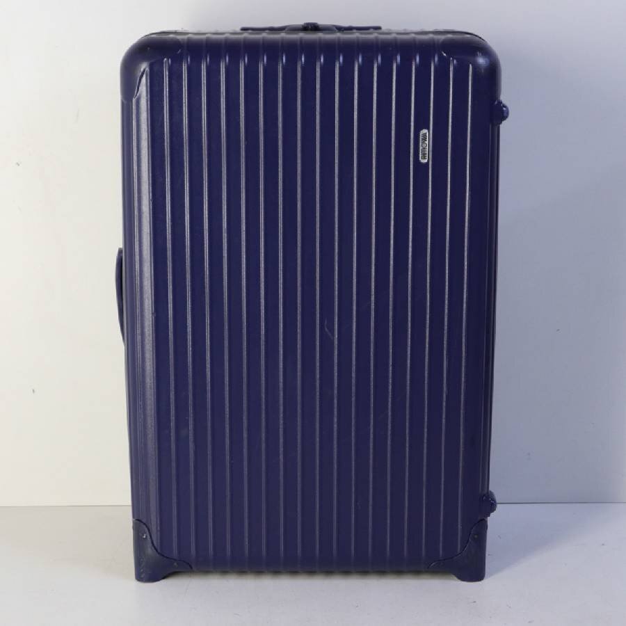 希少 RIMOWA リモワ トパーズ プルタブ サイドハンドル 四輪 82L 青