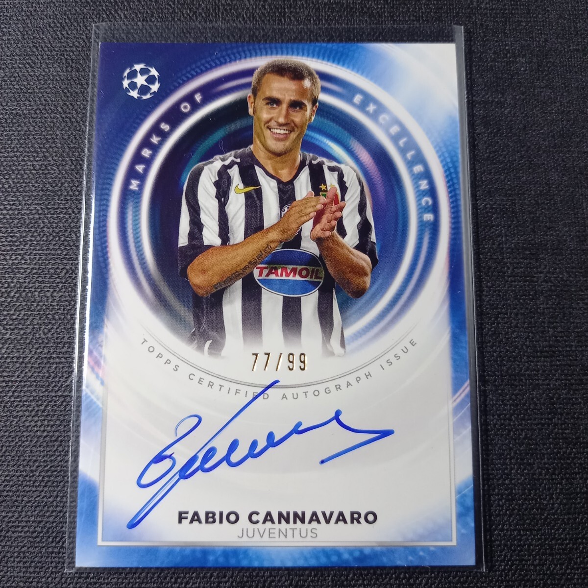 ※値下不可　パルマA.C. ファビオ・カンナヴァーロ　サイン 2002 PANINI WORLD CUP #80 イタリア代表 パルマ ファビオ