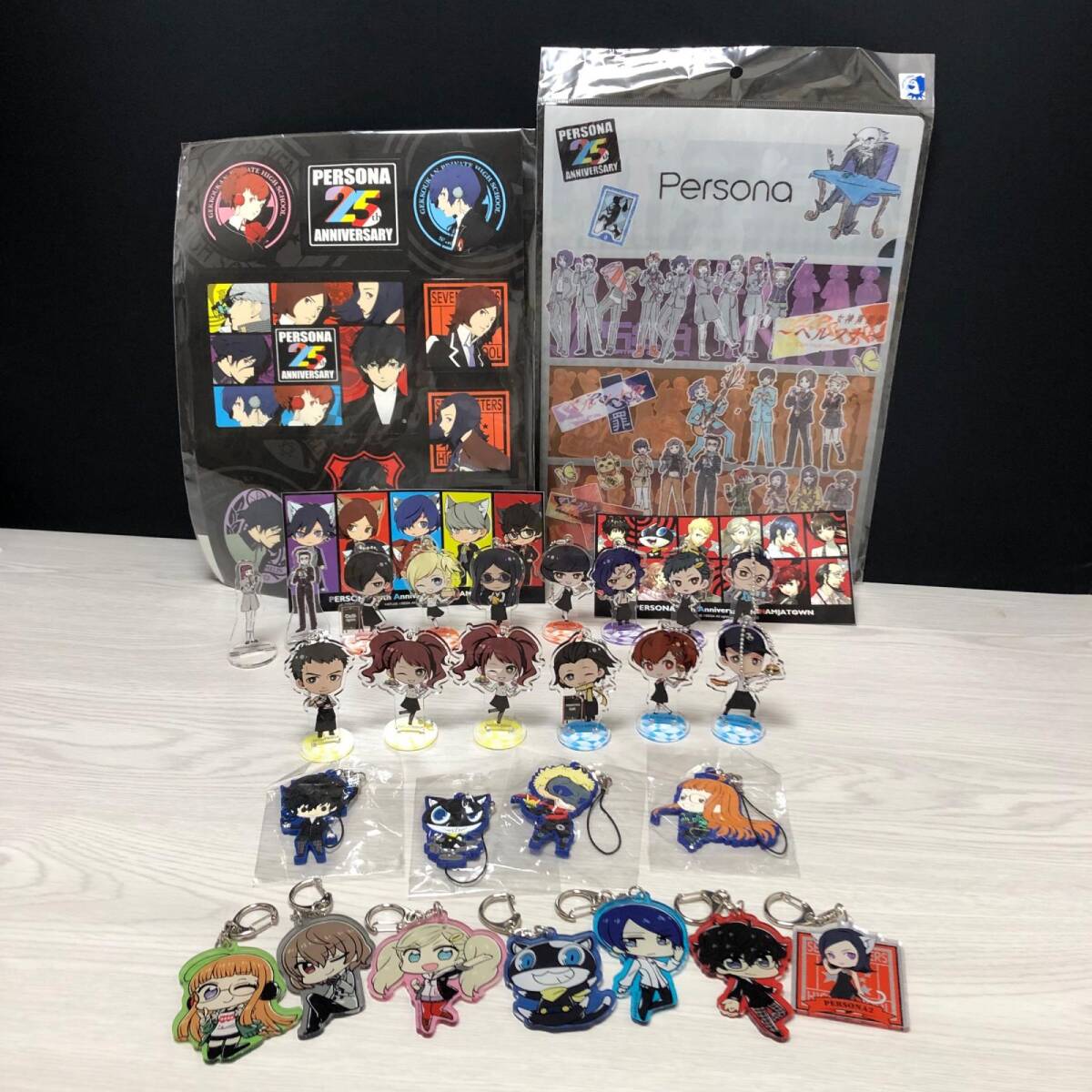 中古】ペルソナ5 同人 アクリルキーホルダー 雨宮蓮 ジョーカー & 明智