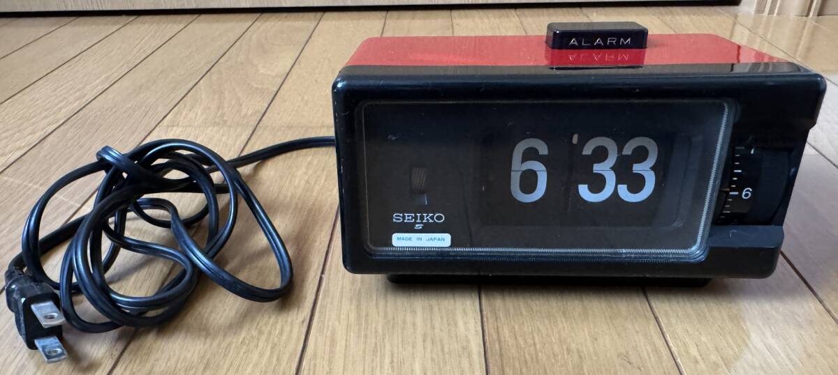 中古】希少 60's SEIKO 特大パタパタ時計 MSD-991 レトロ モダンの落札
