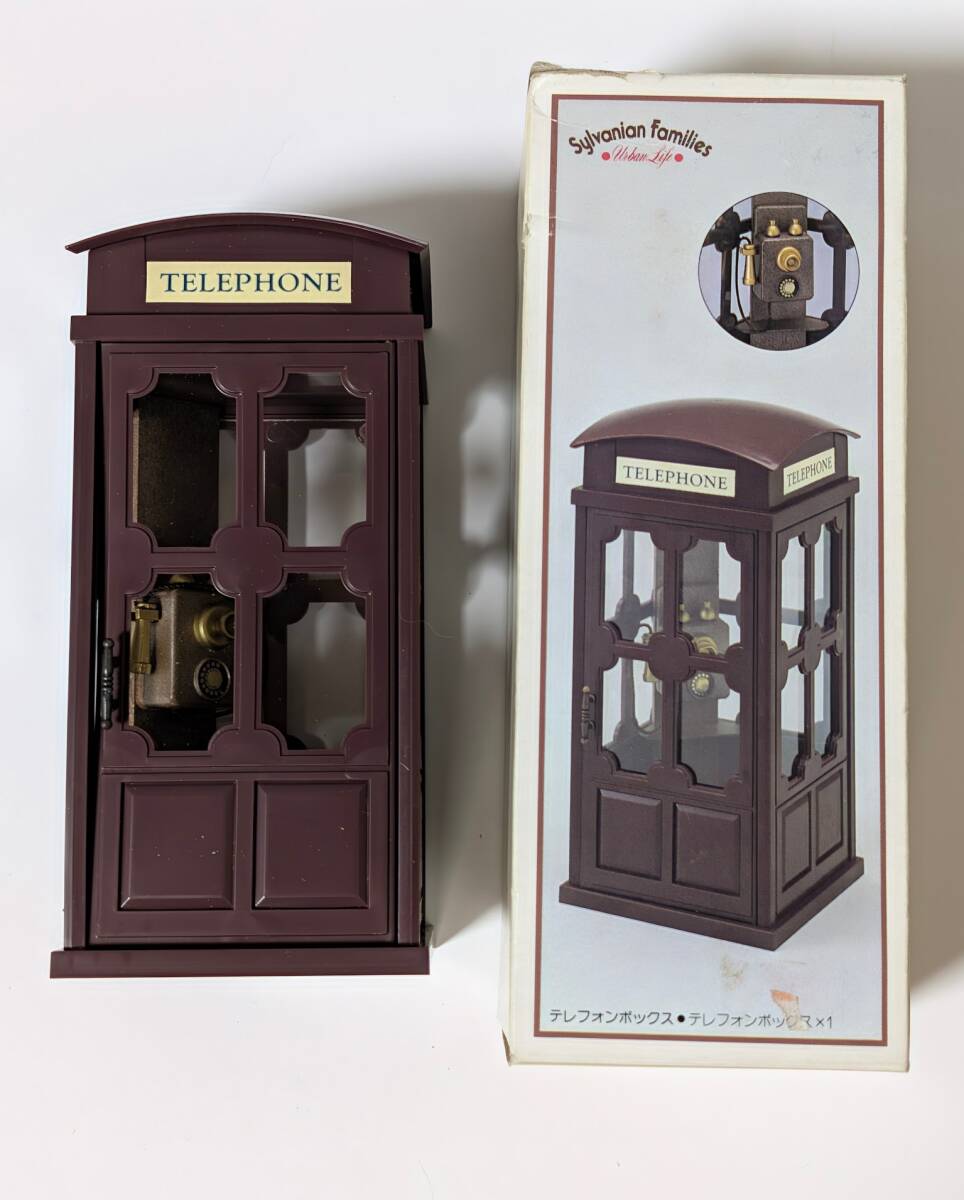レア　廃盤品　TELEPHONE 　テレホンボックス　木製 中古】□レトロ□木製 電話ボックス□テレフォンボックス 電話付