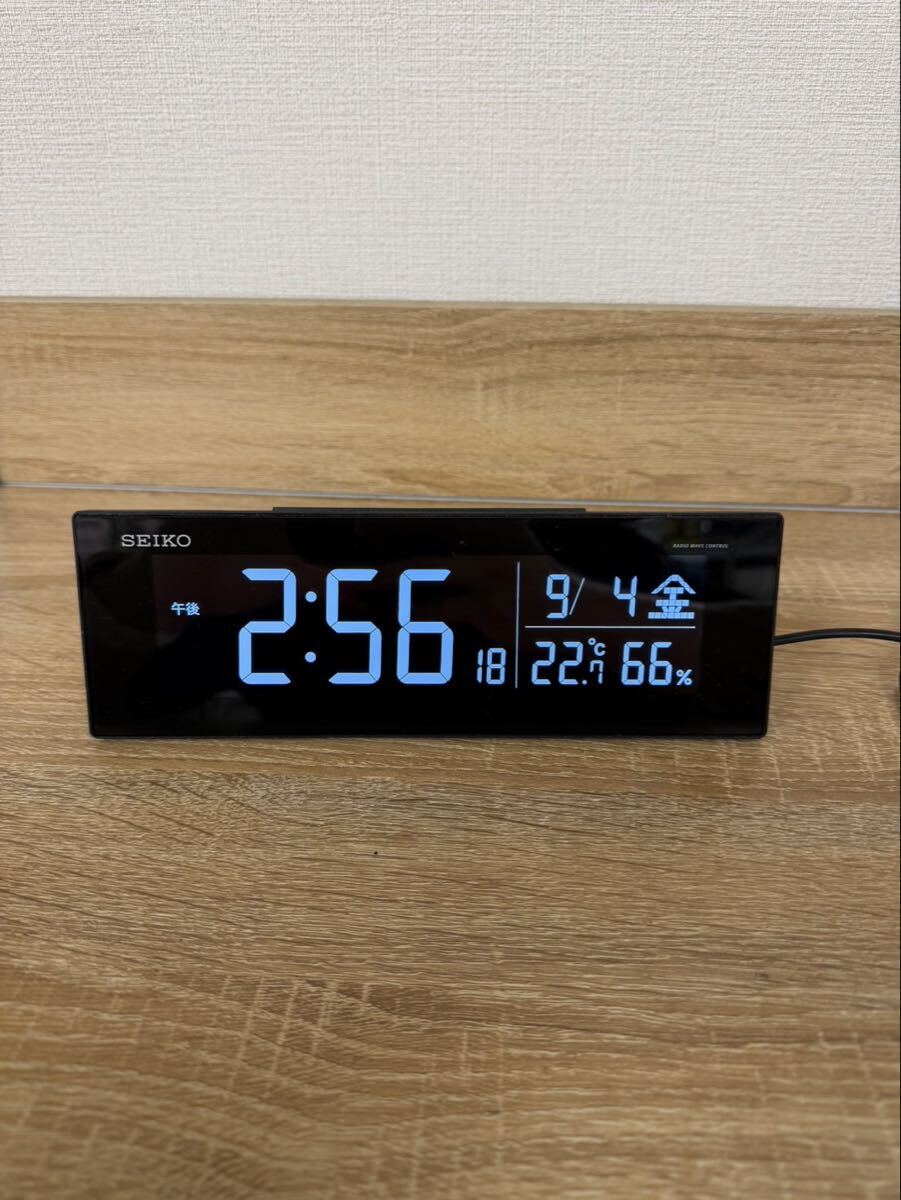 動作品 セイコー SEIKO 目覚まし時計 ムジカ QM701P メロディ アラーム