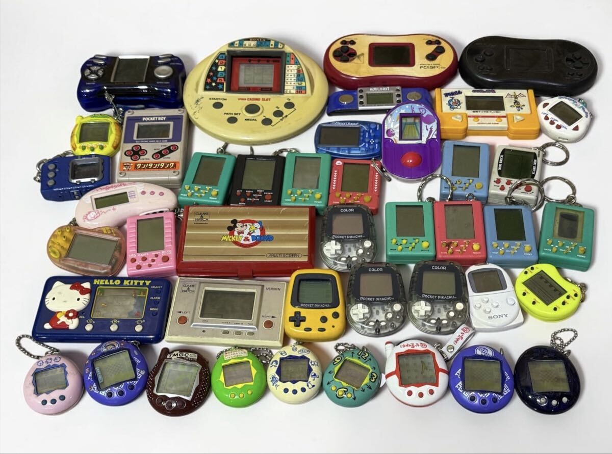 ジャンク】大量 ミニゲーム機 ゲームウォッチ たまごっち などいろいろ