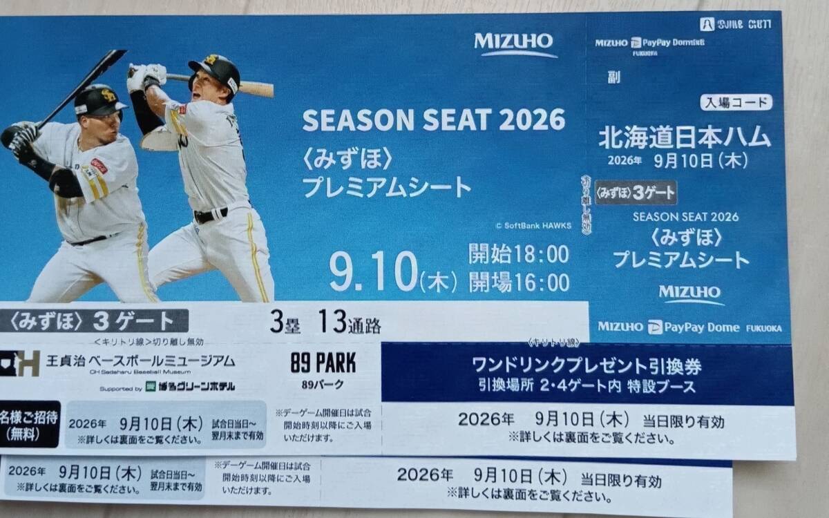新品】☆さき☆2021年版paypayドームキリンビール回数券購入特典売り子