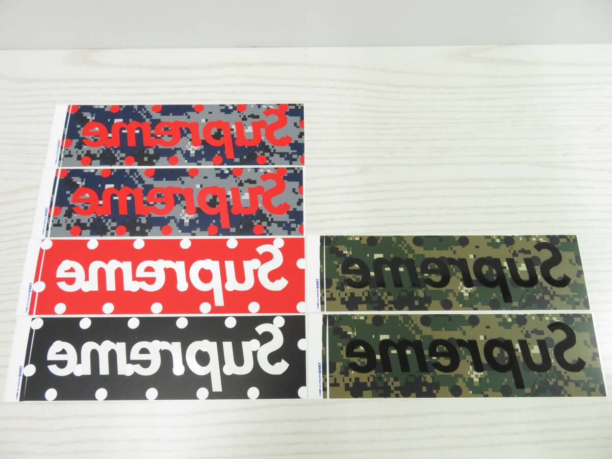 新品】レア！07AW Supreme Buffalo Check Box Logo Sticker
