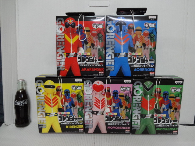 新品】秘密戦隊ゴレンジャー DX組立式ソフビフィギュア 5種セット 未