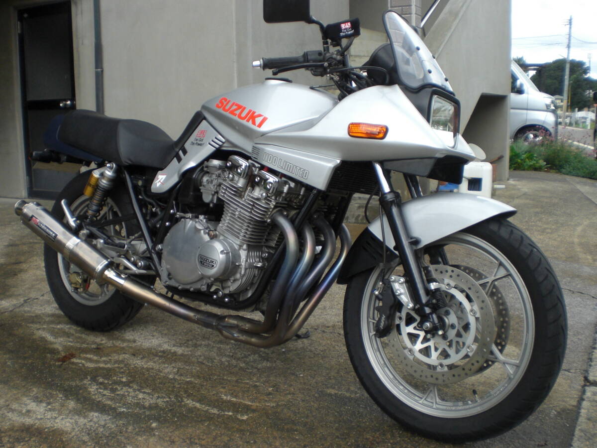 GSX400S カタナ ヨシムラ ドラッグサイクロン フルエキ マフラーの落札